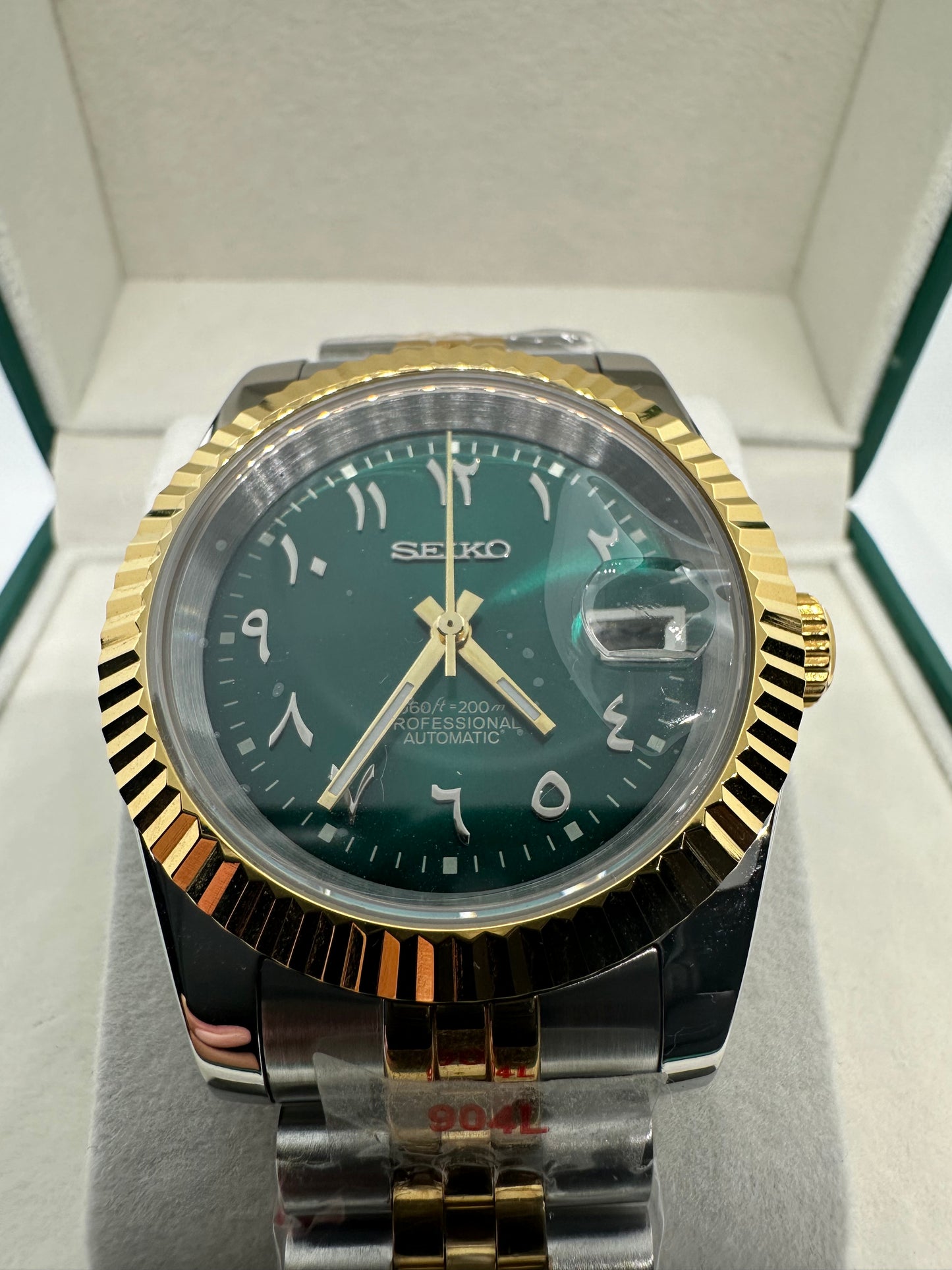 Green Arabic Dial 2-Tone