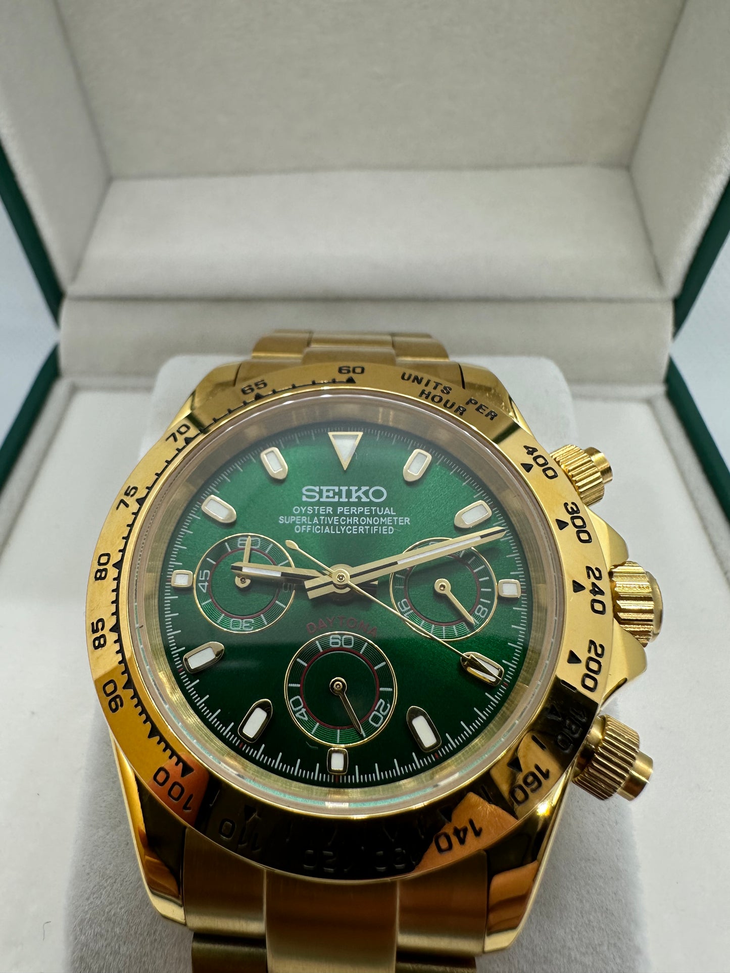 Green Dial Gold Daytona