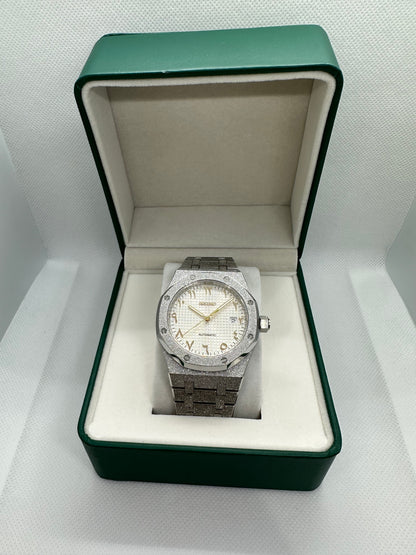 White/Gold Arabic Dial Royal Oak