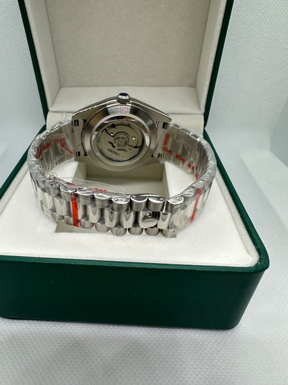 Green Roman Dial Day-Date