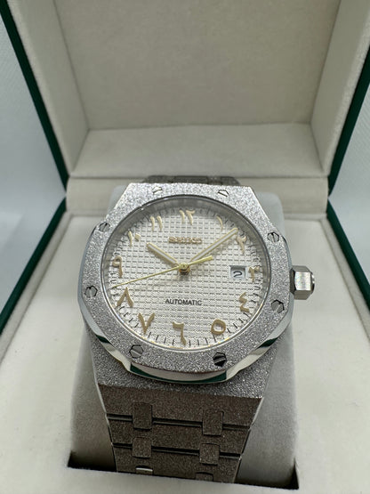White/Gold Arabic Dial Royal Oak