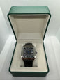 Black Arabic Dial Santos ‘Leather Strap’