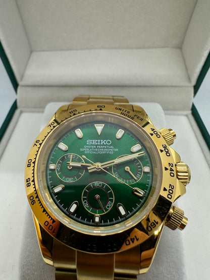 Green Dial Gold Daytona